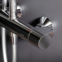 F0785A400 X-Joy, F0785A400  X-Joy, душ.система:  зм-ач д/душу з термостатом, душ.штанга,верхній душ  AM.PM фото 6