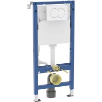 458.133.11.3 DuofixBasic Комплект (3в1) інсталяції д/унітазу з кріпленням та клавішою Delta01 білий  Geberit промо