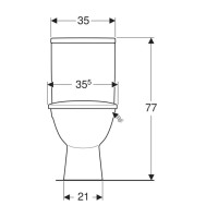 2397050UASTATUS Унітаз-компакт підлоговий, косий випуск, змивний бачок 3/6 л, нижній підвід, сидіння KOLO фото 4