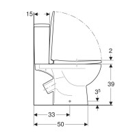 2397050UASTATUS Унітаз-компакт підлоговий, косий випуск, змивний бачок 3/6 л, нижній підвід, сидіння KOLO фото 5