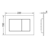9240400 TECEnow панель змиву пластик, біла (1 сорт) Tece фото 1