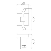 27488 (8925C) ORLANDO GOLD Гачок подвійний, золото (1 сорт) Аква Родос фото 1