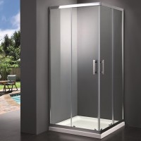 SHRC53906 FRAME Душова кабіна, розсувна - 90*90 - хром/прозоре скло (1 сорт) Primera фото 2