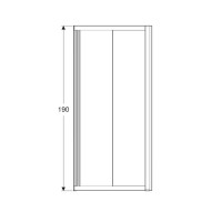 560.122.00.2 GEO Душова кабіна, квадратна, 90*90см, h=190см, cкло прозоре, проф. сріблястий (1 сорт) Geberit фото 1