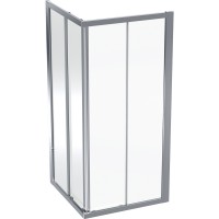 560.122.00.2 GEO Душова кабіна, квадратна, 90*90см, h=190см, cкло прозоре, проф. сріблястий (1 сорт) Geberit фото 3