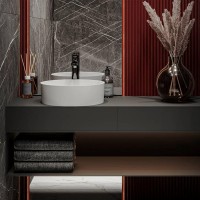 Раковина Bergamo 400 накладний, колір білий, покриття глянець (1 сорт) MIRAGGIO фото 5