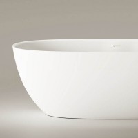 VABELL/00 BELLA Ванна окремостояча 170*80 см з литого (штучного) каменю, з інтегрованим сифоном, біл PAA фото 2
