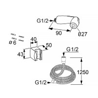 730420500 Bozz Душовий набір бідетта (1 сорт) Kludi фото 4