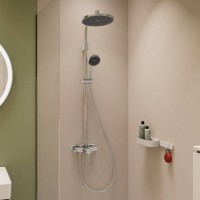 28875000 HG Activera S Душова система Showerpipe 240 1jet EcoSmart з одноважільним змішувачем Varia, HANSGROHE фото 6