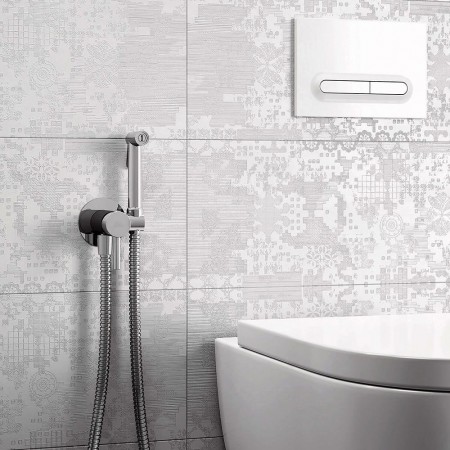 ZDUP110ST TWEET ROUND MIX Tondo Набір гігієнічного душу, Steel looking (1 сорт) Paffoni