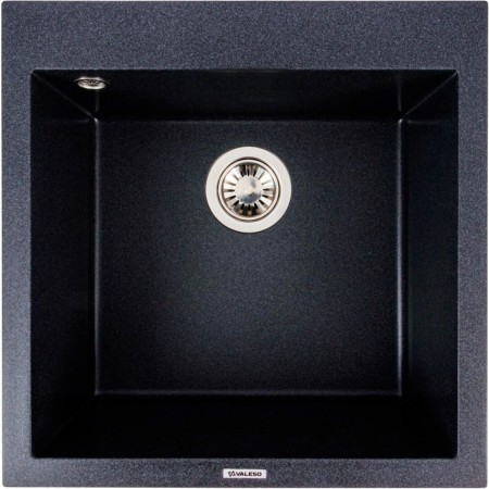 5050 GALAX  Кухонна мийка гранітна 500*500, кріплення, карбон (1 сорт) Valeso