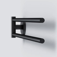 A85A32622  X-Joy Подвійна вішалка-вертушка для рушників чорний (1 сорт) AM.PM фото 3