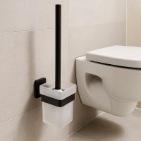 1660160B CITY Щітка д/унітазу, чорна матова (1 сорт) Devit фото 2