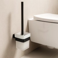 1660160B CITY Щітка д/унітазу, чорна матова (1 сорт) Devit фото 3