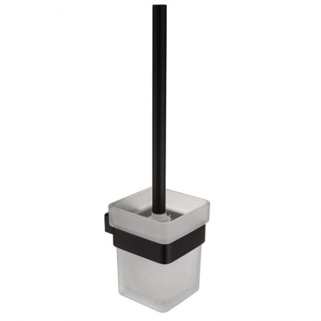 1660160B CITY Щітка д/унітазу, чорна матова (1 сорт) Devit