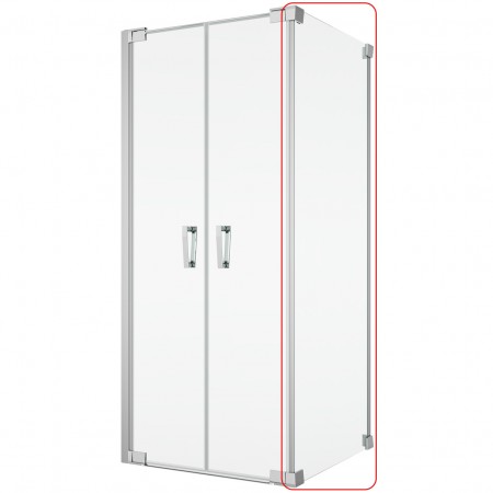 CAT2SM25007 CADURA бічна стінка, SM2=1180 мм, скло прозоре, проф.алюм.хром (1 сорт) SanSwiss