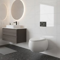 CLOWC1446500A CLOUD Унітаз підвісний, безобідковий, білий матовий (1 сорт) RAK Ceramics фото 3