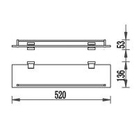6790 TERRA Полиця (1 сорт) Аква Родос фото 1