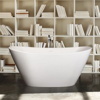 VAAMO/00 Amore Ванна окремостояча 160*85 см з литого (штучного) каменю, з інтегрованим сифоном, колі PAA фото 4