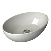1513136 OVALE раковина тонкостінна без донного клапану (1 сорт) Devit