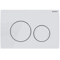 115.127.11.1 Delta20 round Клавіша змиву з подвійним змивом: Альпійський білий глянець (1 сорт) Geberit промо фото 3