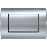115.137.21.1 Delta20 square Клавіша змиву з подвійним змивом: Глянцевий хром (1 сорт) Geberit промо фото 3