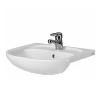 2196500U Nova Раковина меблева 65 см, з 1-отв. під зміш, з переливом, білий глянець (1 сорт) KOLO фото 1