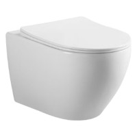 HT-1014C-WHT008 AQUAMOD Унітаз підвісний безобідковий з турбозмивом з кришкою quick-fix, soft-close  Devit фото 1