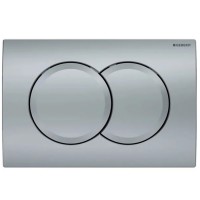 115.107.46.1 Delta01 Клавіша змиву з подвійним змивом: Матовий хром (1 сорт) Geberit промо фото 3