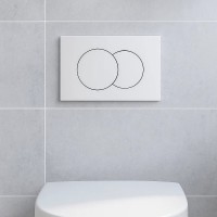 115.107.11.1 Delta01 Клавіша змиву з подвійним змивом: Альпійський білий глянець (1 сорт) Geberit промо фото 5