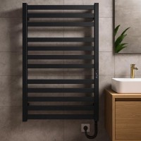 6.1.0201.06.BM Рушникосушка ел. HF Oxford 770х530 чорний мат, в комплекті з прих.підкл (1 сорт) Hygge Family фото 7