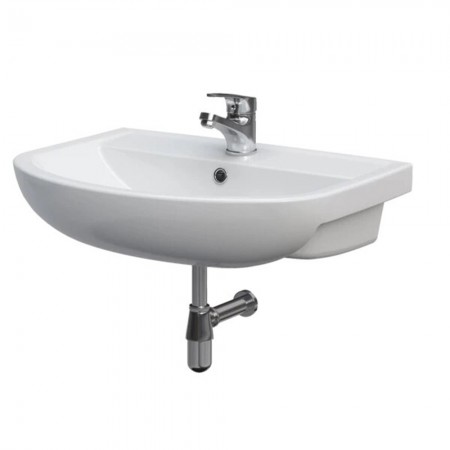 K667-025 ARTECO Умивальник меблевий 60 з отвором для змішувача, з переливом, білий глянець (картон)  MITO