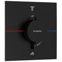 15572670 HG ShowerSelect Comfort E Зовнішня частина термостата на 2 споживачі, чорний матовий (1 сор HANSGROHE