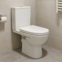 2397250UA STATUS Унітаз-компакт підлоговий, горизонтальний випуск, змивний бачок 3/6 л, нижній підві KOLO