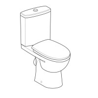 2397250UA STATUS Унітаз-компакт підлоговий, горизонтальний випуск, змивний бачок 3/6 л, нижній підві KOLO фото 2