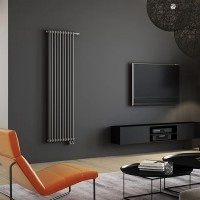 TUB2-180/06С31 TUBUS 2 Радіатор з боковим підключенням cправа, колір чорний мат (1 сорт) INSTAL PROJEKT фото 1