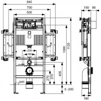 9300381 TECEprofil Модуль для підвісного унітазу, для людей з обмеженими фізичними можливостями, бач Tece
