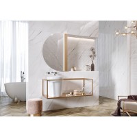 CARRARA CHIC WHITE CHEVRON STRUCTURE GLOSSY (1 сорт) OPOCZNO PL фото 1