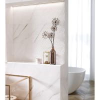 CARRARA CHIC WHITE CHEVRON STRUCTURE GLOSSY (1 сорт) OPOCZNO PL фото 2