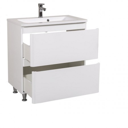 4265 АКЦЕНТ Тумба з раковиною-80 Альфа (1 сорт) Аква Родос