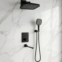 D117134011221BM Flow Душова система прихованого монтажу для ванни/душу, на 3 користувача, з термоста Devit фото 1