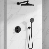D117125011111MB Flow Душова система прихованого монтажу для душу, на 2 споживачі, з термостатом, чор Devit
