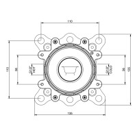 46189-031 ANELLO Внутрішня частина змішувача, хром (1 сорт) GESSI фото 2