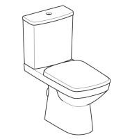 503.086.00.1 Компакт Selnova Square, прямокутний, Rimfree, з горизонтальним випуском, колір білий гл Geberit промо фото 1