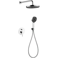 D117125001111C Flow Душова система прихованого монтажу, на 2 споживачі, без термостату, хром (1 сорт Devit фото 1