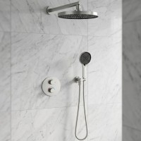 D117125011111BN Flow Душова система прихованого монтажу для душу, на 2 споживачі, з термостатом, bru Devit