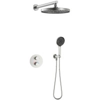 D117125011111BN Flow Душова система прихованого монтажу для душу, на 2 споживачі, з термостатом, bru Devit фото 1