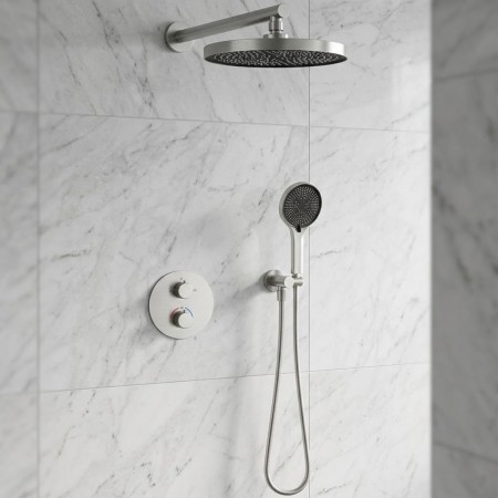 D117125011111BN Flow Душова система прихованого монтажу для душу, на 2 споживачі, з термостатом, bru Devit