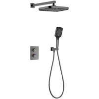 D117125011221GM Flow Душова система прихованого монтажу для душу, на 2 споживачі, з термостатом, gun Devit фото 1