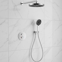 D117125011111C Flow Душова система прихованого монтажу для душу, на 2 споживачі, з термостатом, хром Devit